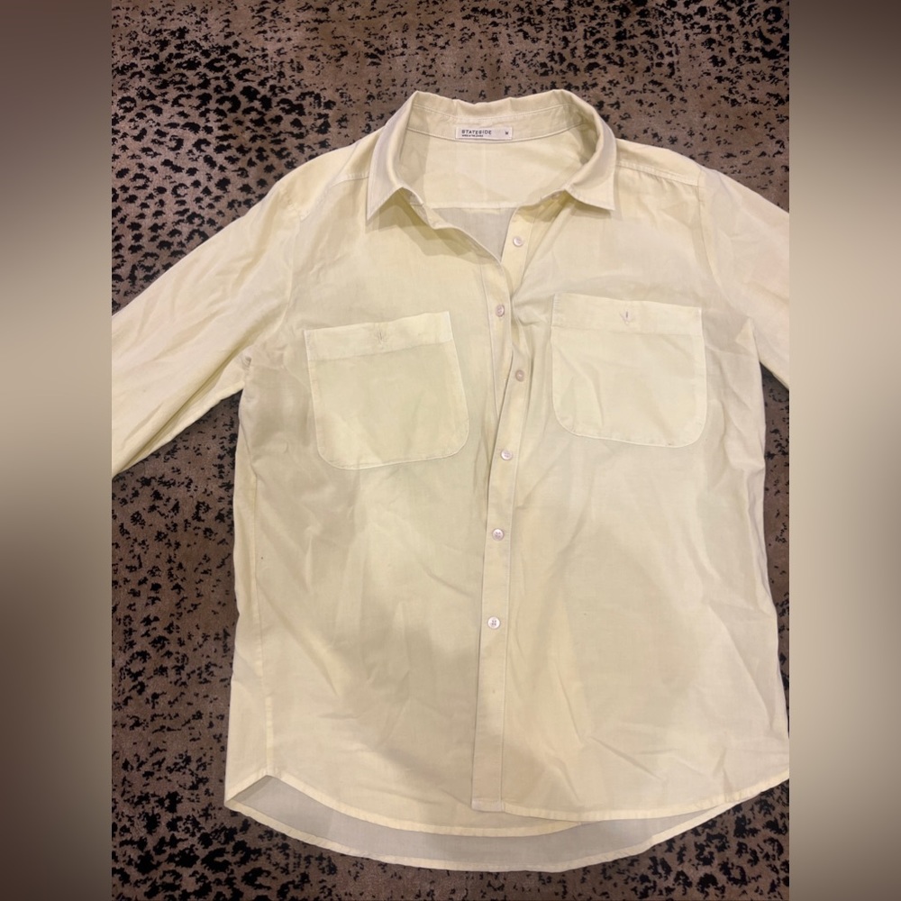 Stateside Yellow Button Down